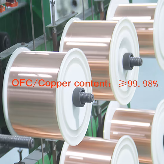 2 Appelez conducteur en cuivre Isolation PVC Haut-parleur électrique Fil flexible (FS